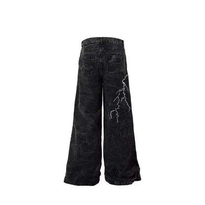 جينز صيفي مستعمل ذو مظهر ممزق